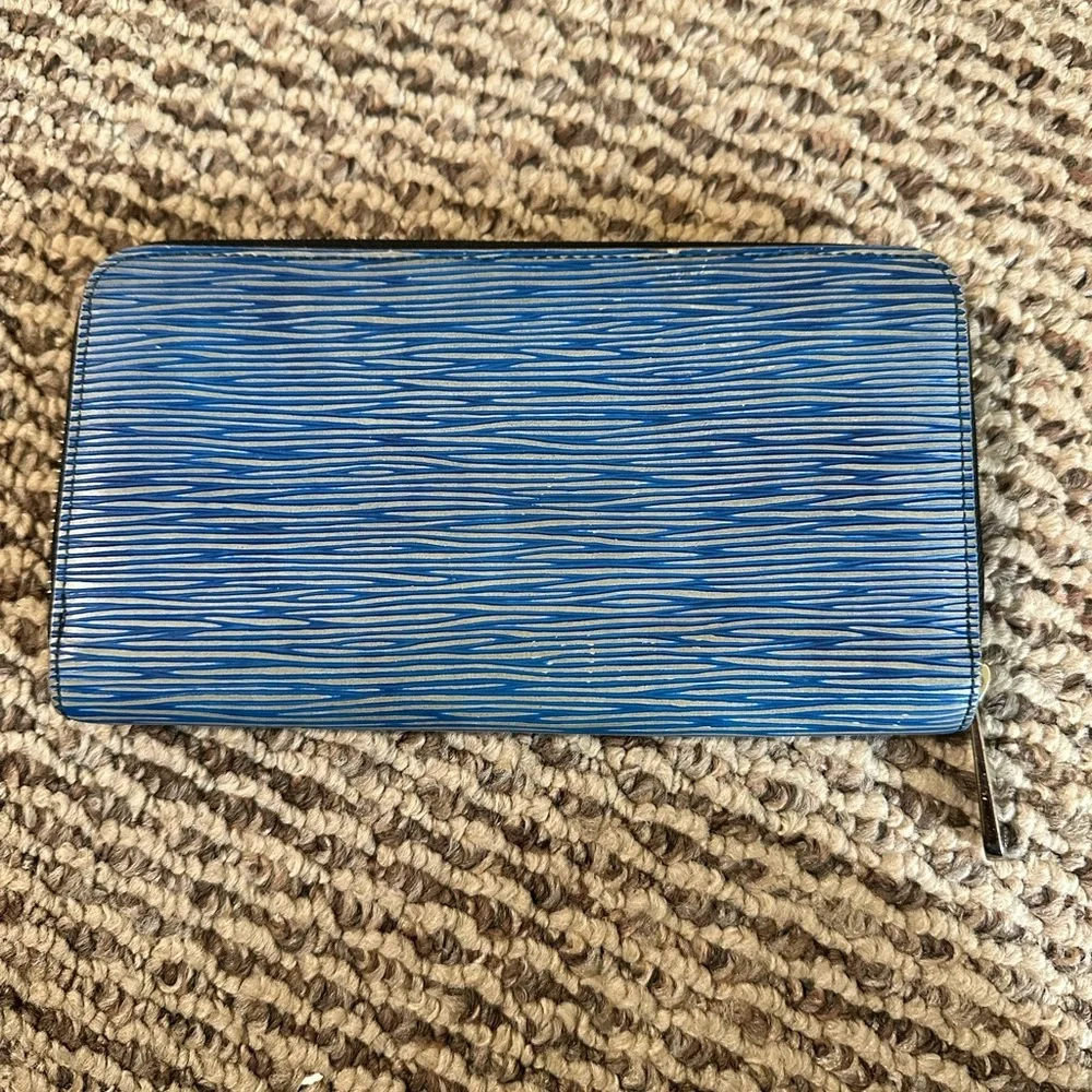 Louis Vuitton Denim Epi Leather Zippy Wallet - Picture 2 of 9